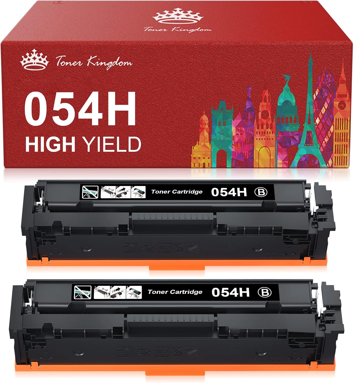 Detalle de Toner Kingdom Compatible Black Toner Cartridge, 2-Pack
