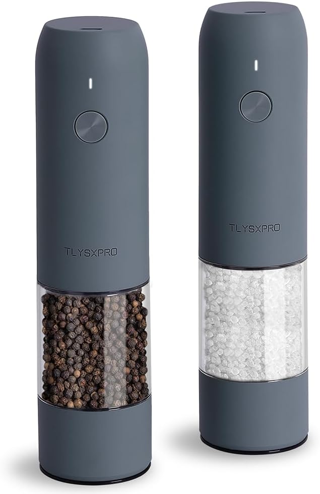 Detalle de TLYSXPRO Electric Salt & Pepper Grinder Set 2-pack ๐ง๐ง