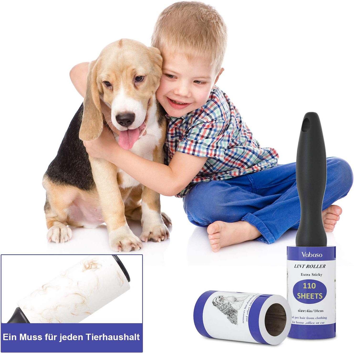 Thumbnail 4 de Vabaso Fusselrolle 330 Blätter 46,2m 🧹