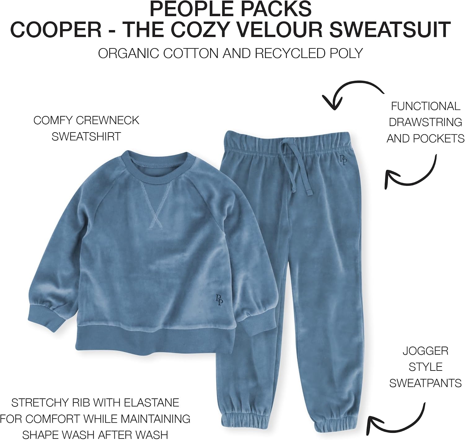 Detalle 2 de Pet Passion Baby and Toddler Sweatsuit, 2-Piece Set