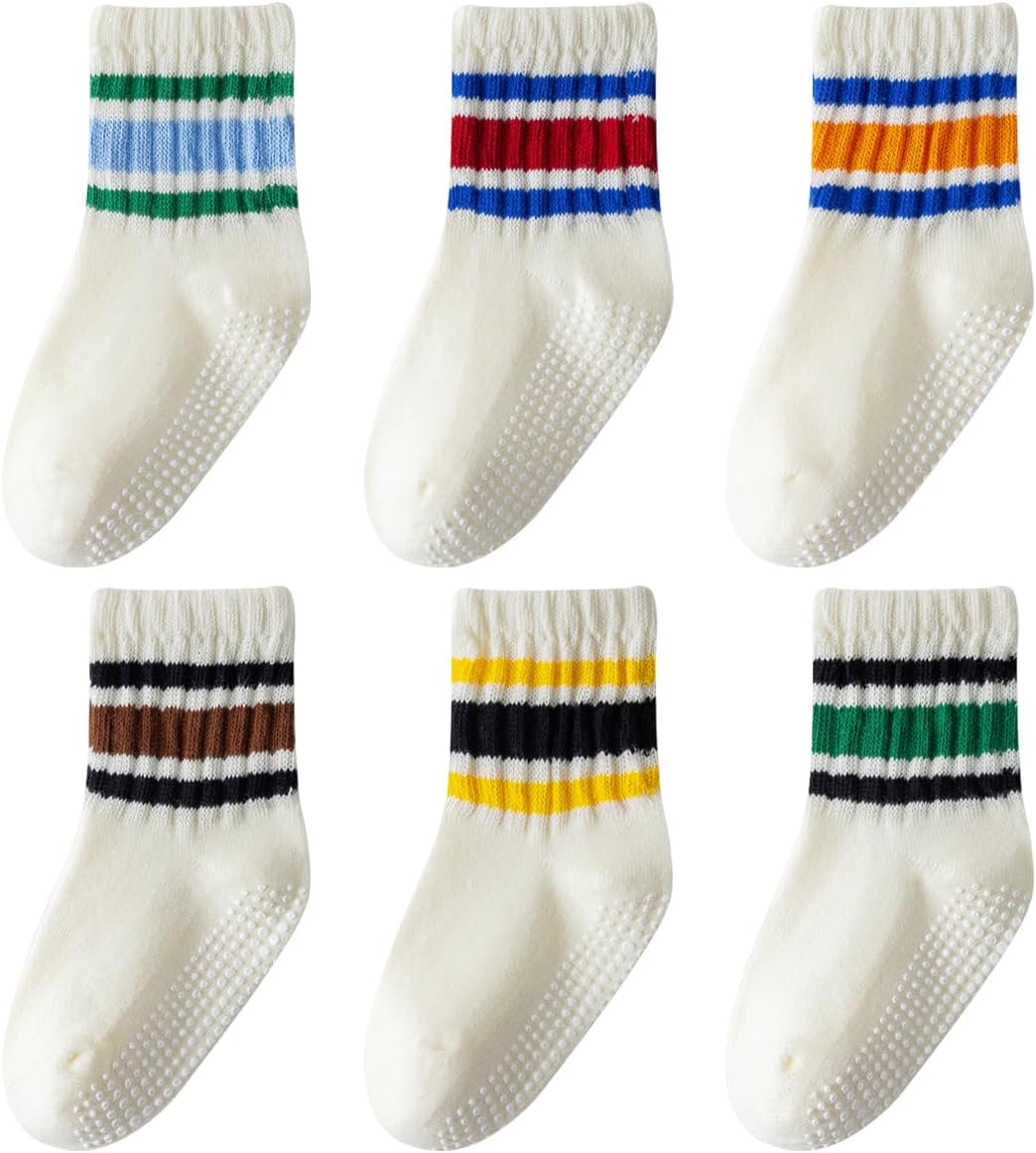 Wamvp Toddler Grip Socks 6 Pairs