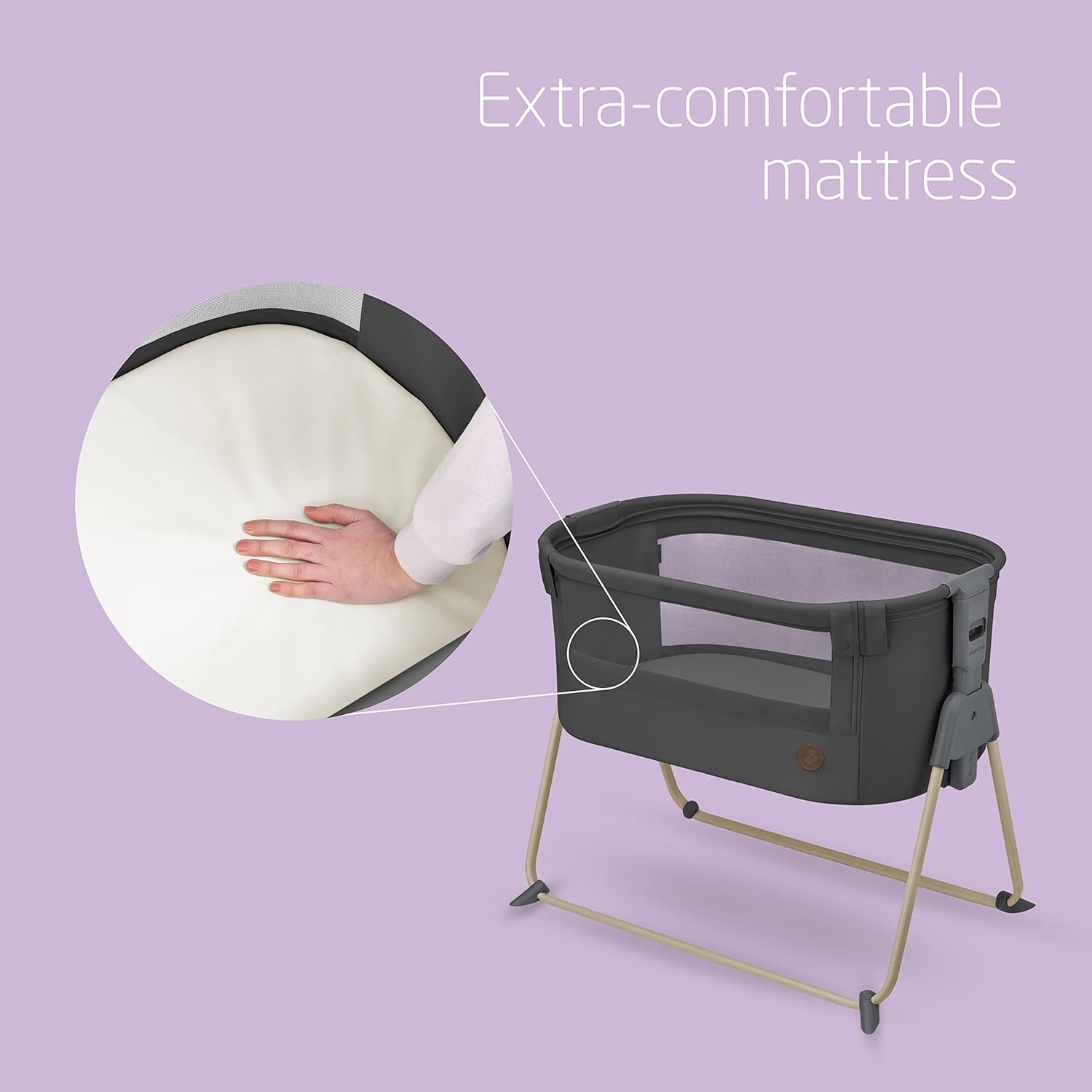 Detalle de Maxi-Cosi Tori 2-in-1 Co-Sleeper: Compact, breathable bedside crib for 0–6 months
