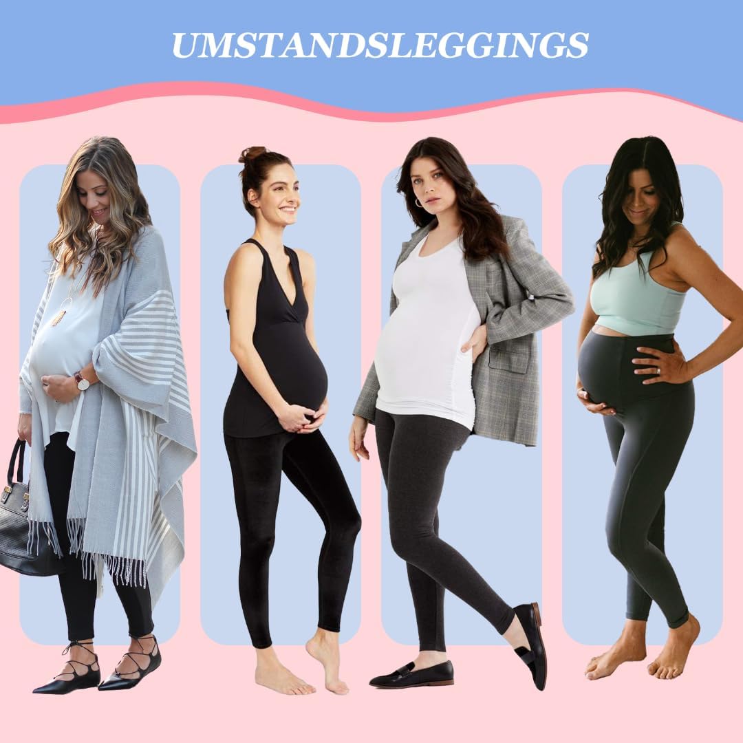 Thumbnail 2 de TNNZEET Umstandsleggings Damen – blickdicht, lang, mit Taschen und Komfort für Schwangerschaft & Wochenbett