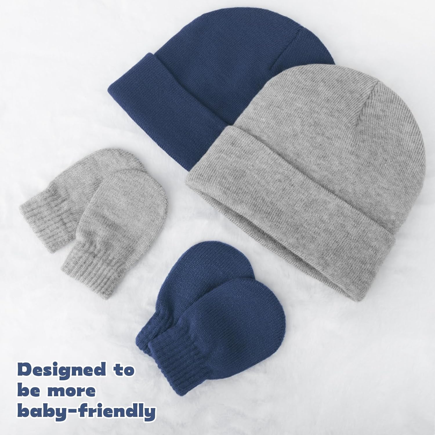 Thumbnail 3 de DRESHOW Baby Beanie Hat Mitten Set