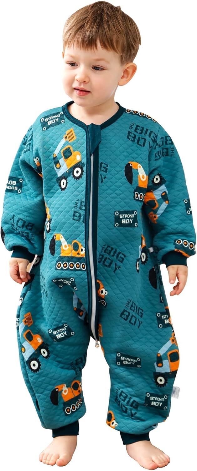 ZIGJOY Toddler Sleeping Bag with Feet, 1.5 TOG for 12-24 Months