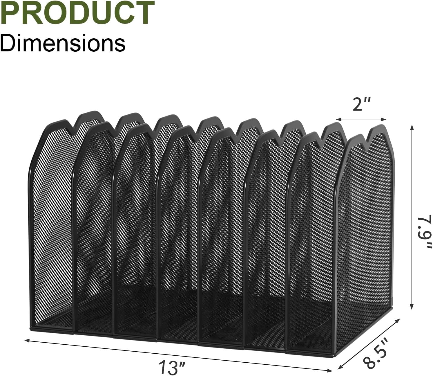Detalle 2 de FANXIYQ File Folder Organizer, 7 Sections
