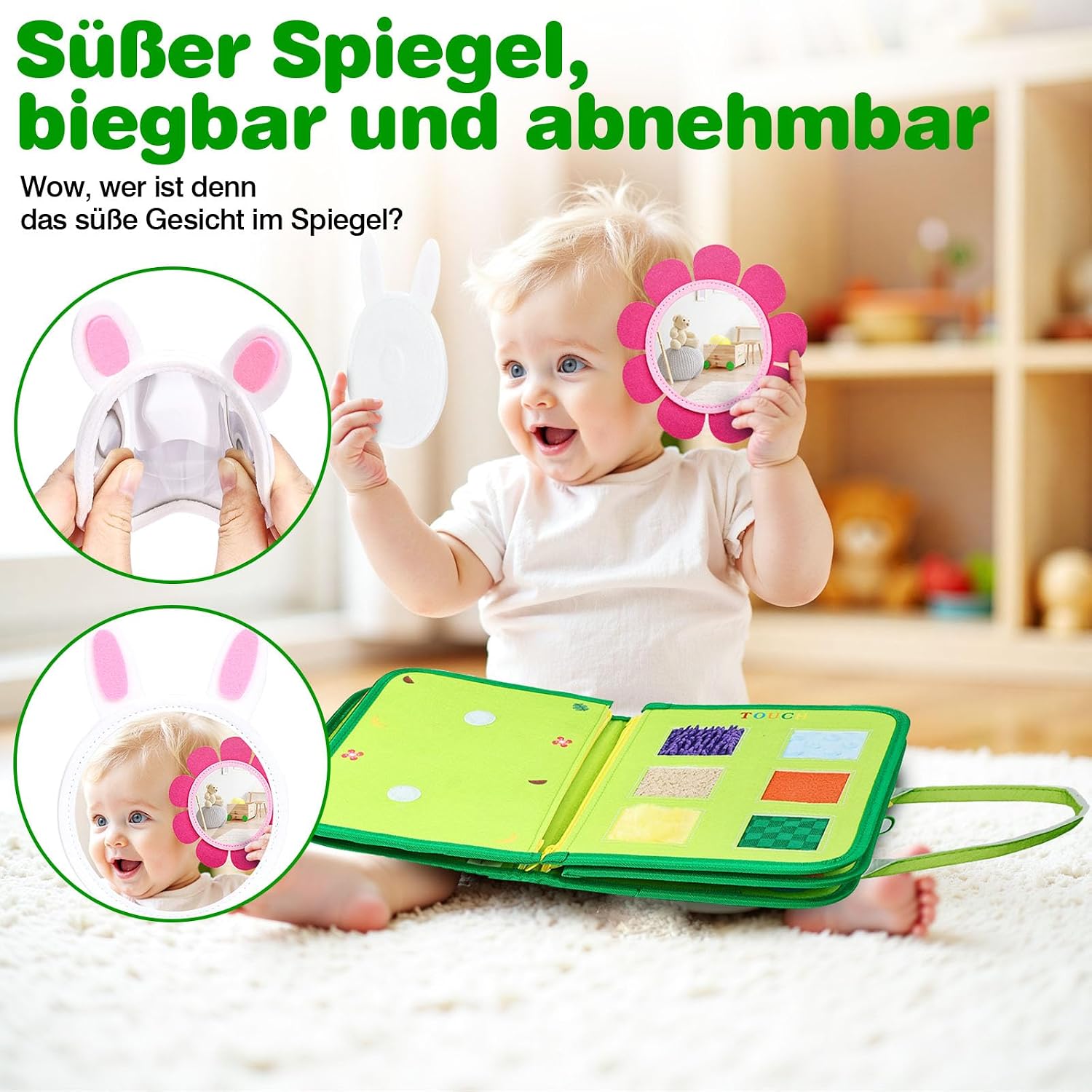 Thumbnail 4 de JHkim Montessori Busy Board Deutsch grün