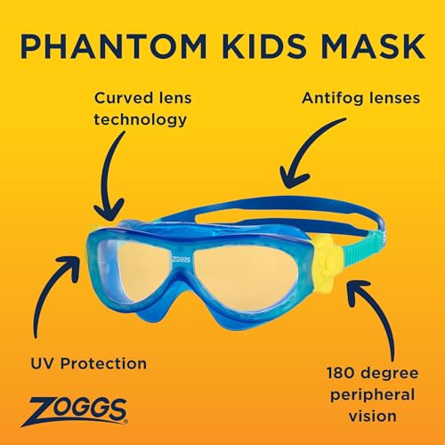Detalle de Zoggs Phantom Kids Mask Blue Turquoise Clear