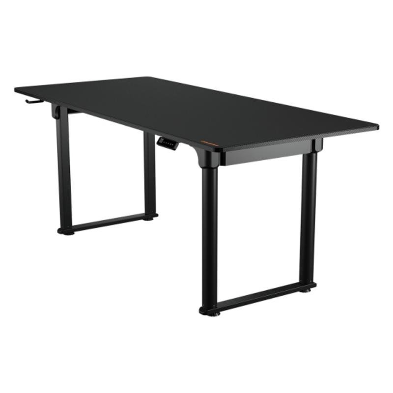 Detalle 2 de Mesa Gaming Cougar 180 cm - fibra de carbono, ajuste eléctrico y acabado negro