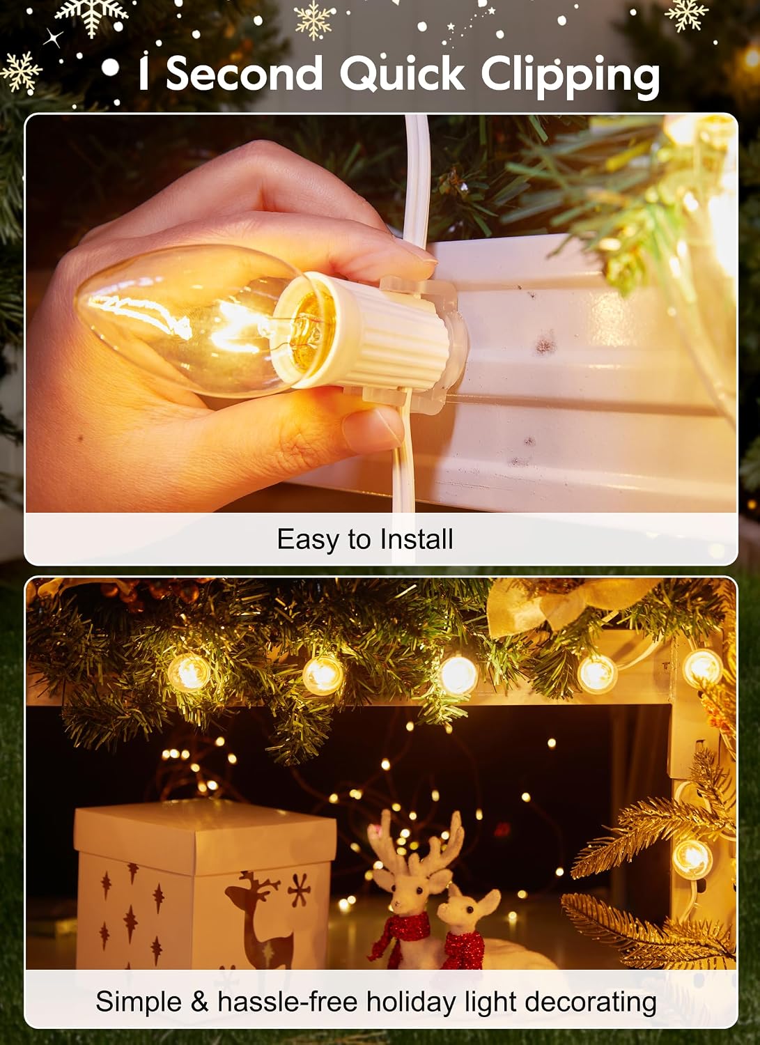 Detalle 2 de Magnetic Christmas Light Clips, 100 Count