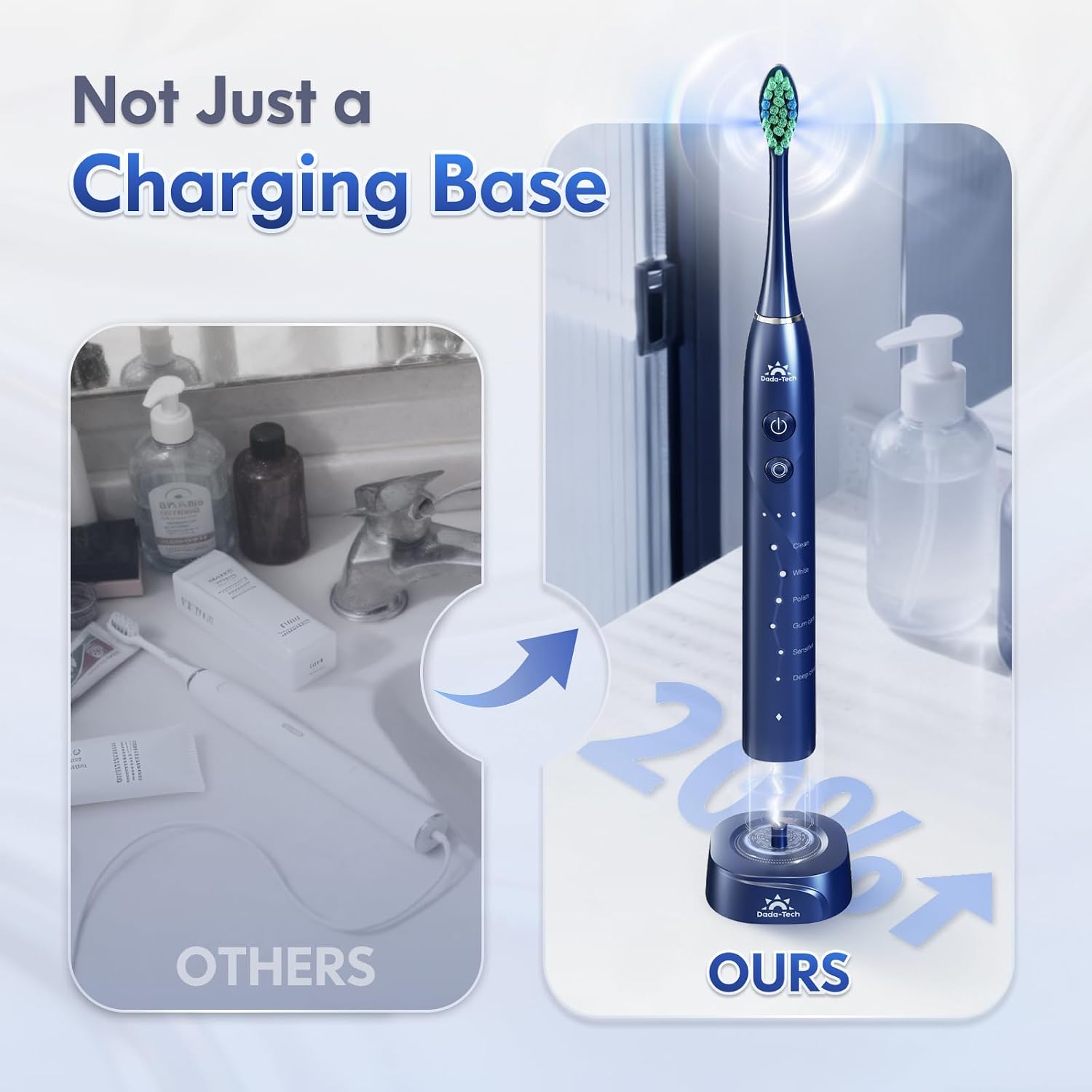 Thumbnail 4 de Electric Toothbrush Adults Kids Sonic