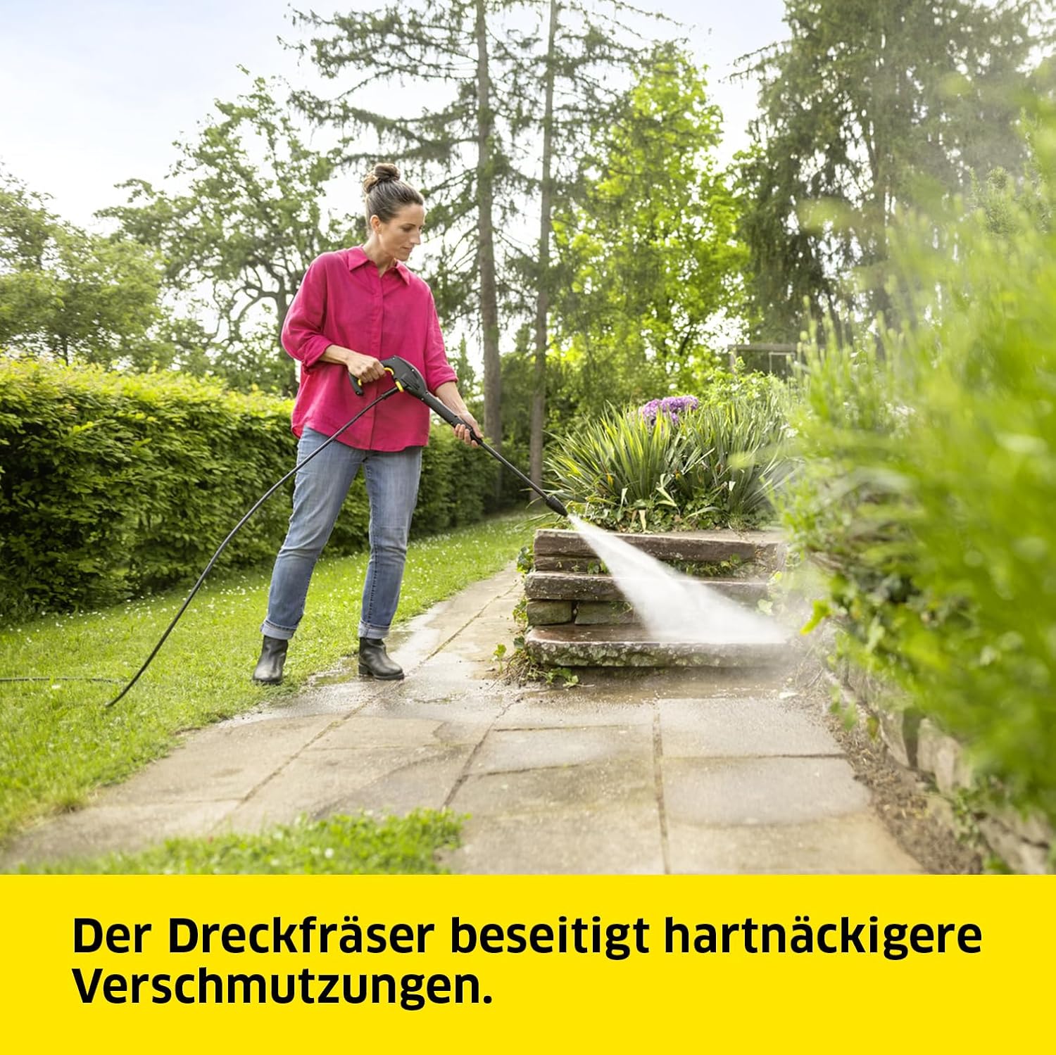 Detalle de Kärcher Hochdruckreiniger K 3 Horizontal Plus Home – kompakt, flexibel und zuverlässig