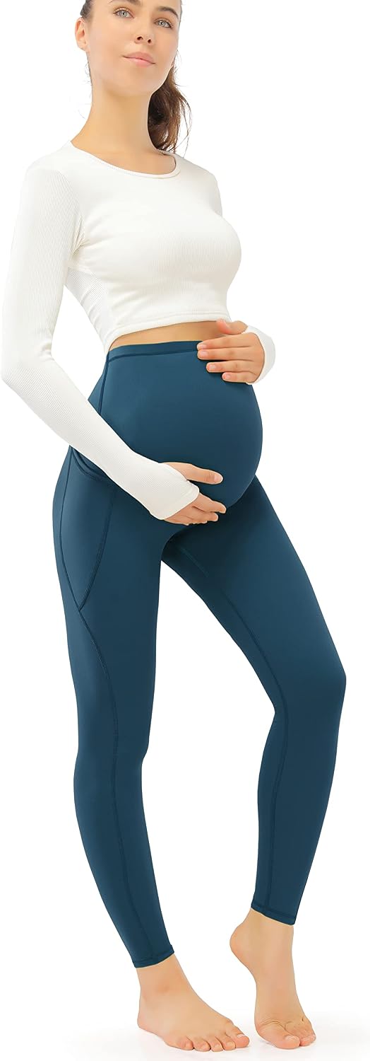 Detalle 1 de JOYSPELS Maternity Leggings Over Bump with Pockets