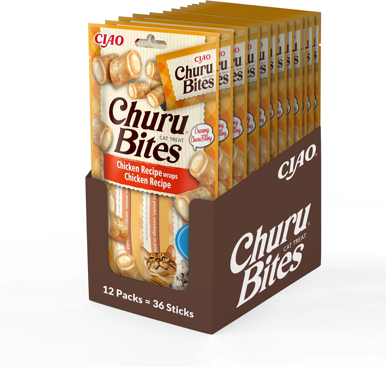 Thumbnail 6 de INABA Churu Fun Bites Snack per Gatti – Bocconcini di Pollo, Tonno e Formaggio, 8 Pack x 12g