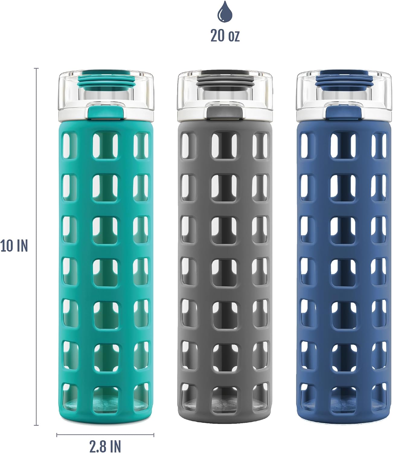 Thumbnail 6 de Ello Syndicate 20oz Glass Water Bottle