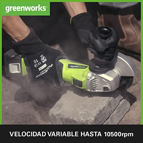 Thumbnail 3 de Greenworks GD24AGK4 Amoladora 125 mm, 24 V 4 Ah