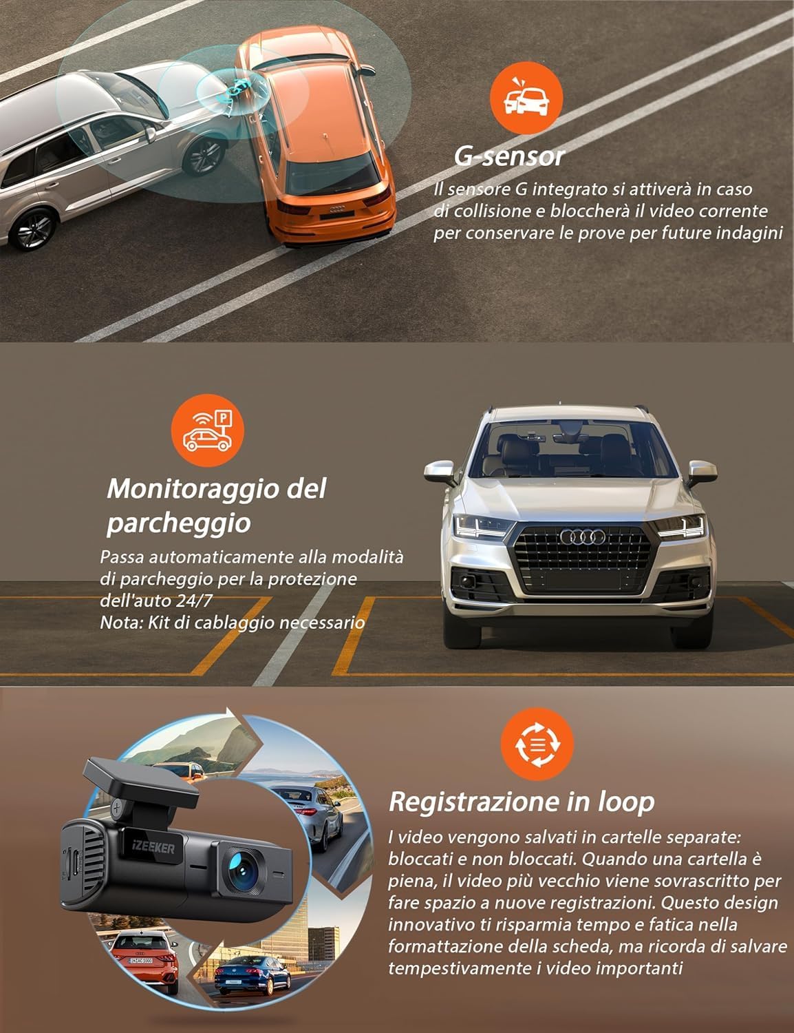 Detalle 2 de iZEEKER 2.5K Dash Cam
