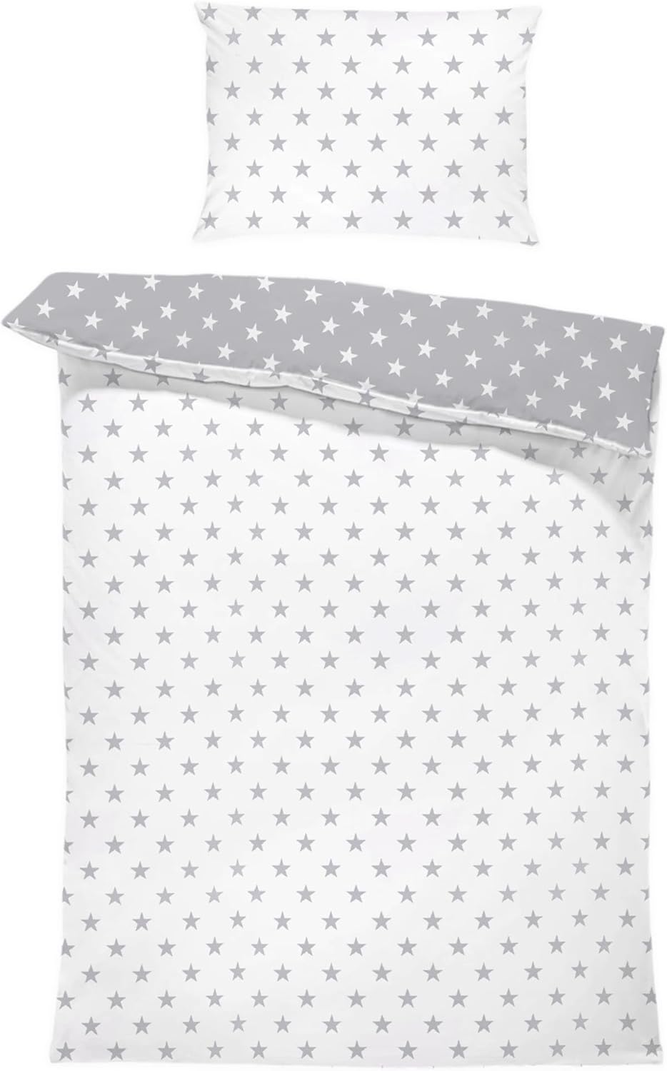 Thumbnail 1 de Totsy Baby Copripiumino lettino neonato 100x135 cm in cotone con federa 60x40 cm (Oeko-Tex) per culla