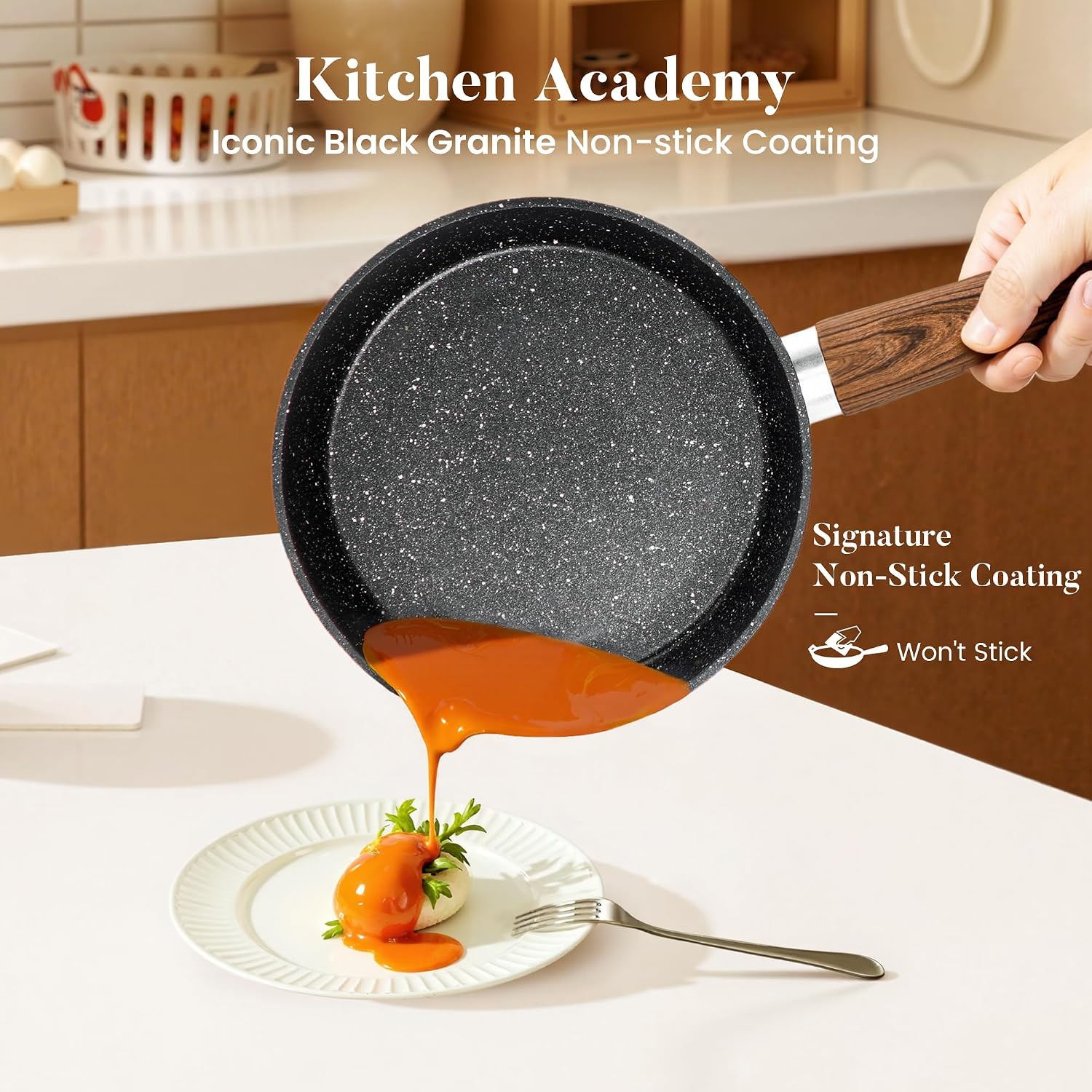 Thumbnail 2 de Kitchen Academy Induction Cookware Set 17-Piece