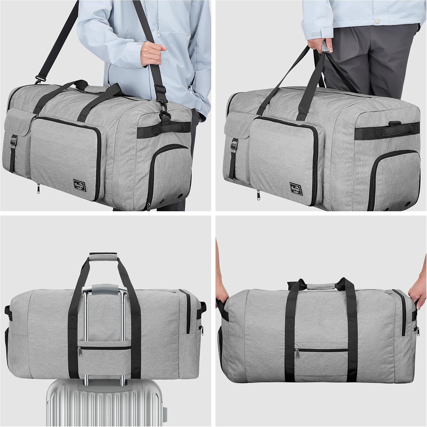 Thumbnail 5 de YOUNGOA Bolsa de Viaje Plegable 120L Impermeable para Hombre y Mujer