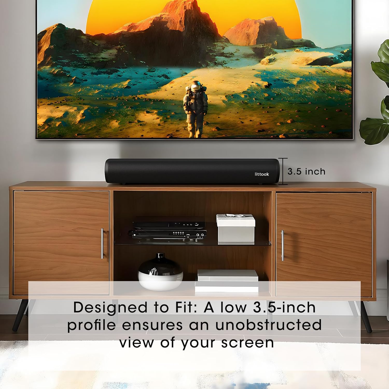 Thumbnail 3 de LITTOAK 16 Inch TV Soundbar with HDMI ARC, Bluetooth 5.0 and Wall Mounting