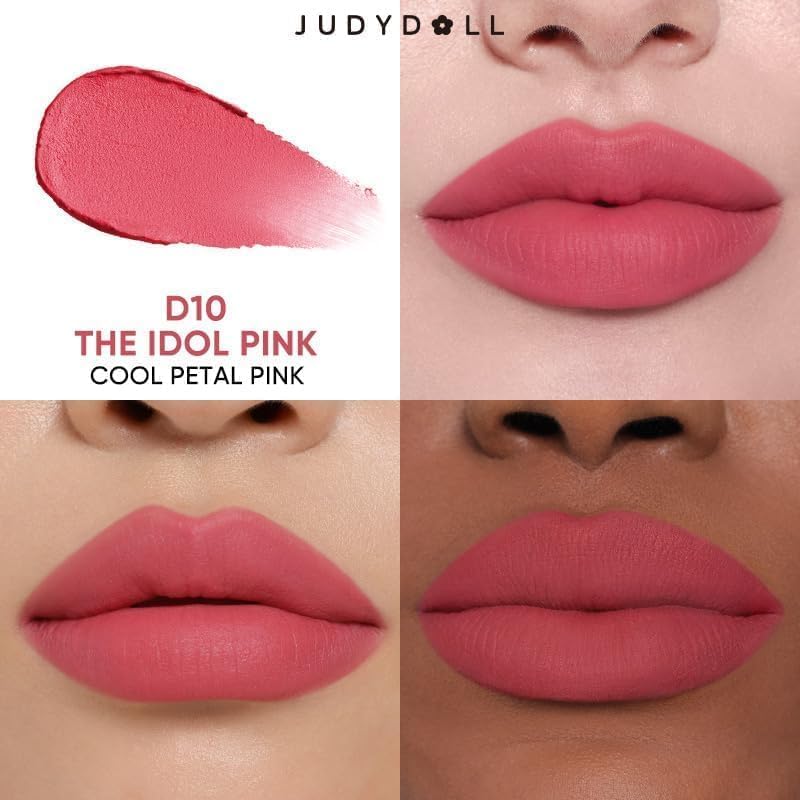 Detalle 2 de JUDYDOLL G204 Taro Haze Lipstick, Matte Finish with Subtle Glitter