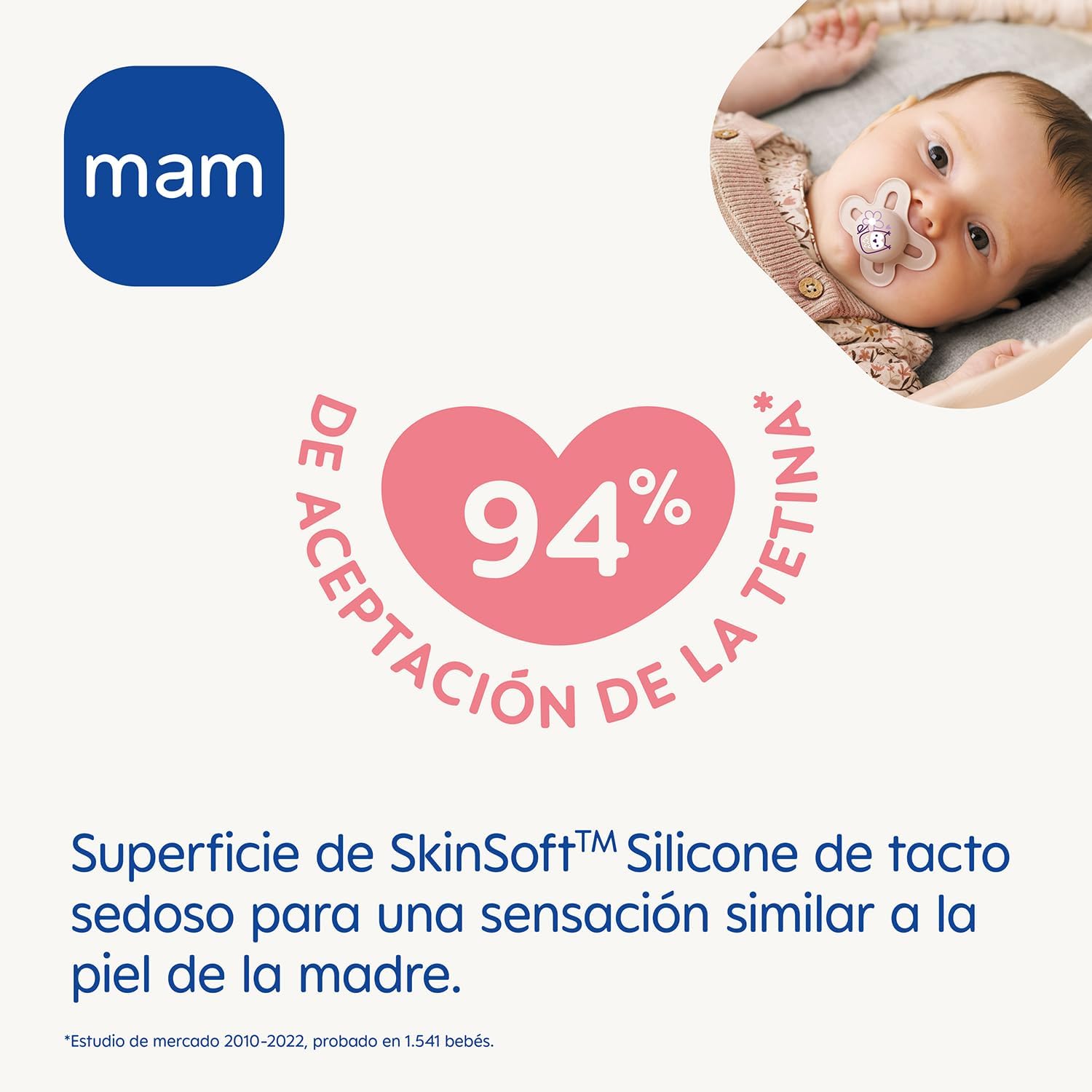 Thumbnail 1 de MAM Chupete 2-6 Meses con Caja Autosterilizadora Rosa