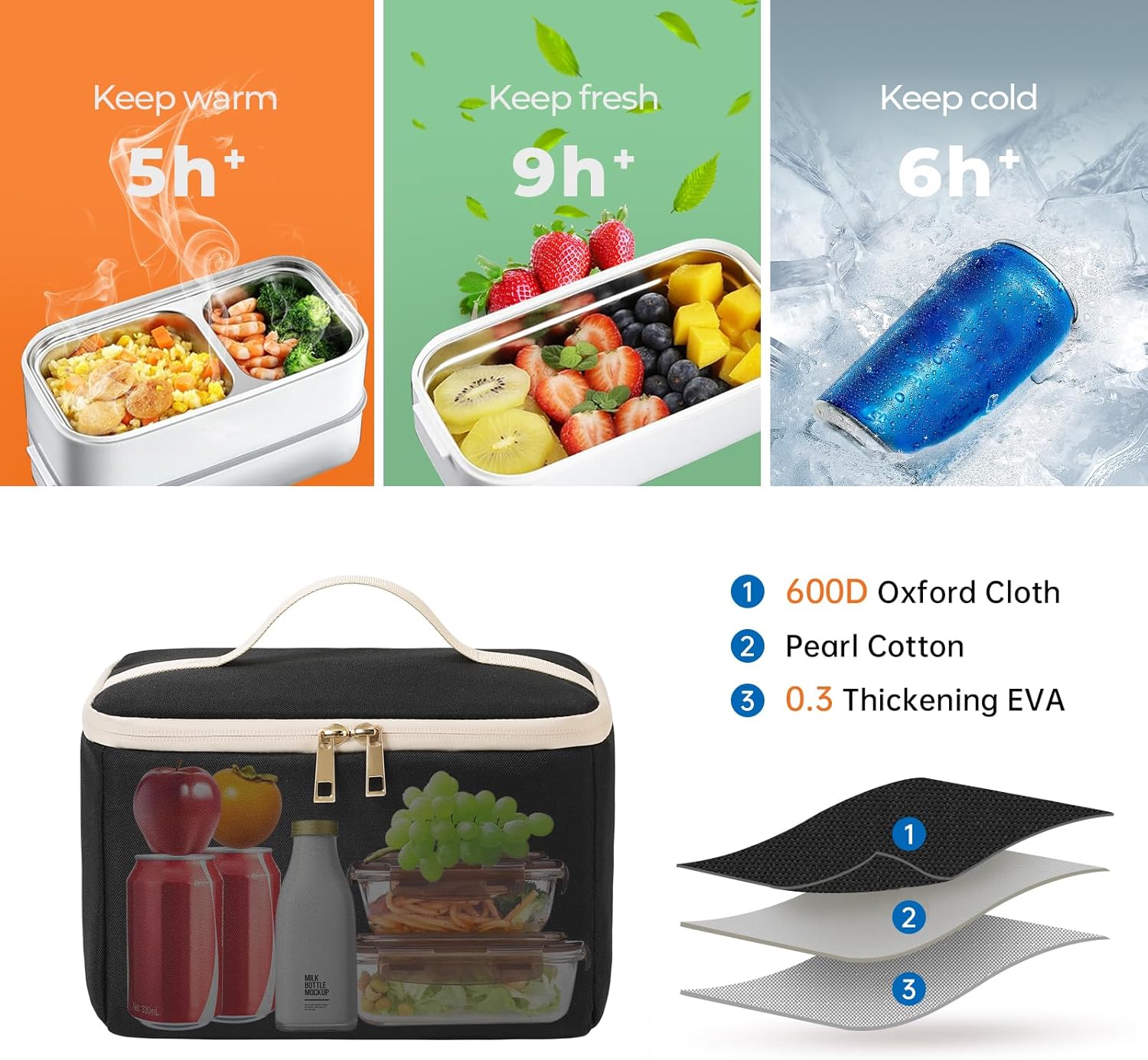 Thumbnail 2 de ETRONIK 15.6 inch laptop lunch backpack