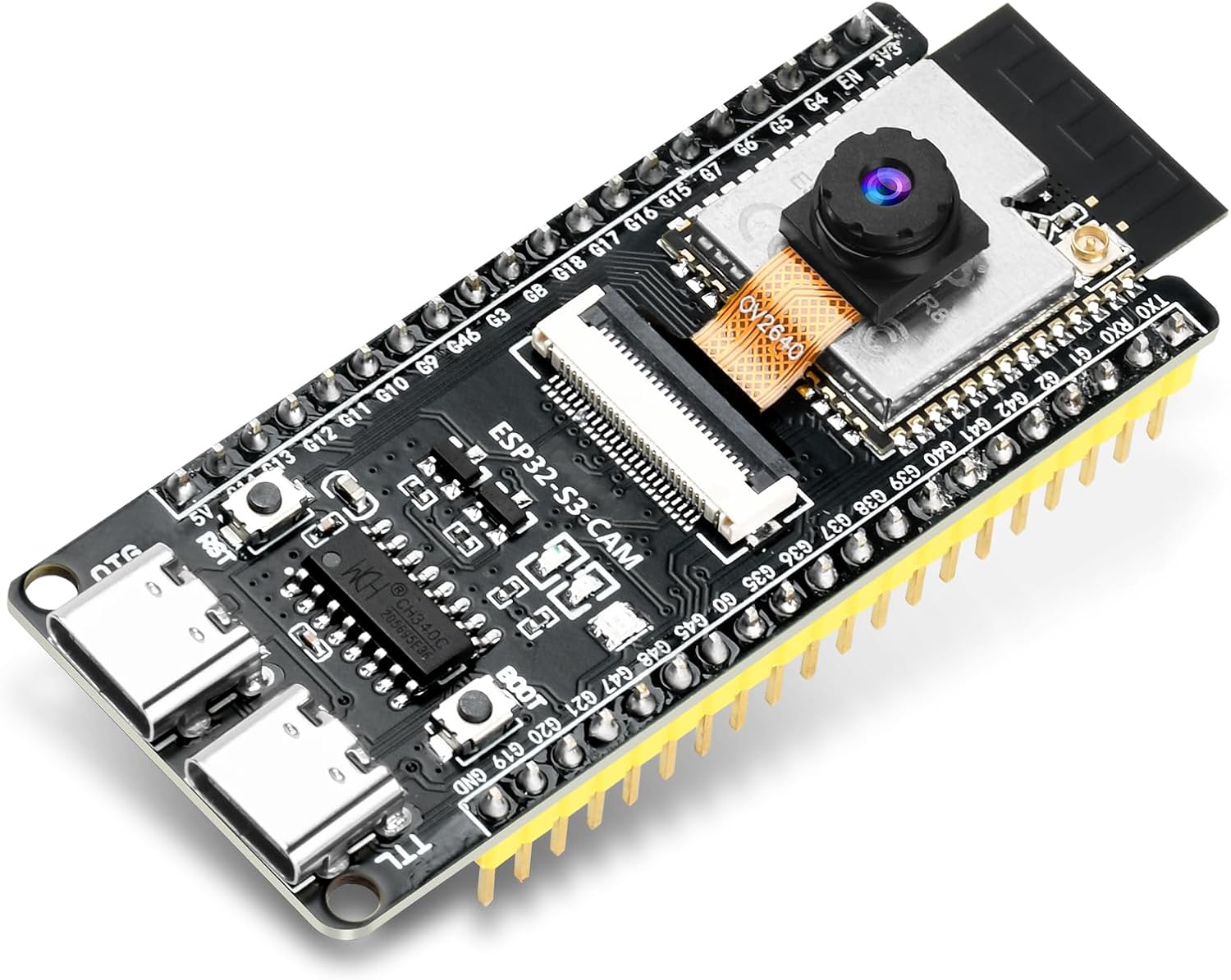 diymore ESP32-CAM Development Board für ESP32-S3 (WiFi/Bluetooth, Dual-Core, TF-Kartenmodul)