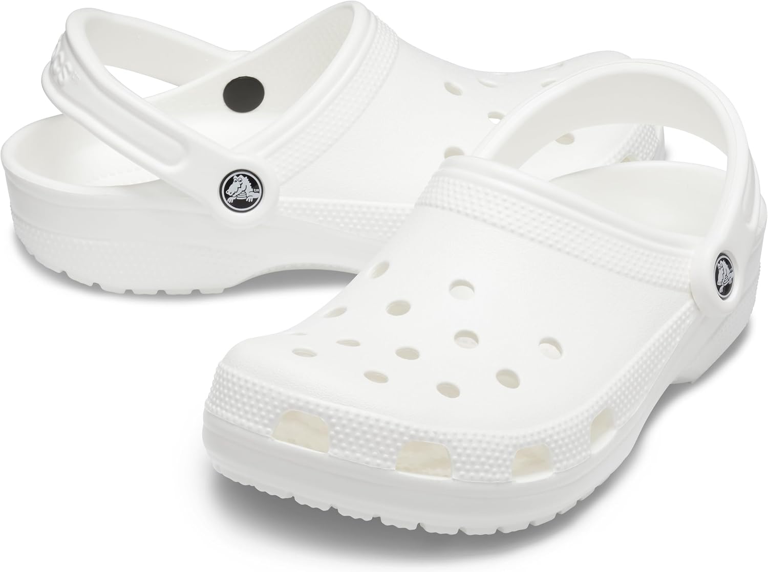 Detalle 2 de Crocs Unisexe Adulte Classic Clog Sabots White (33/34 EU) – légère simplicité, confort et personnalisation