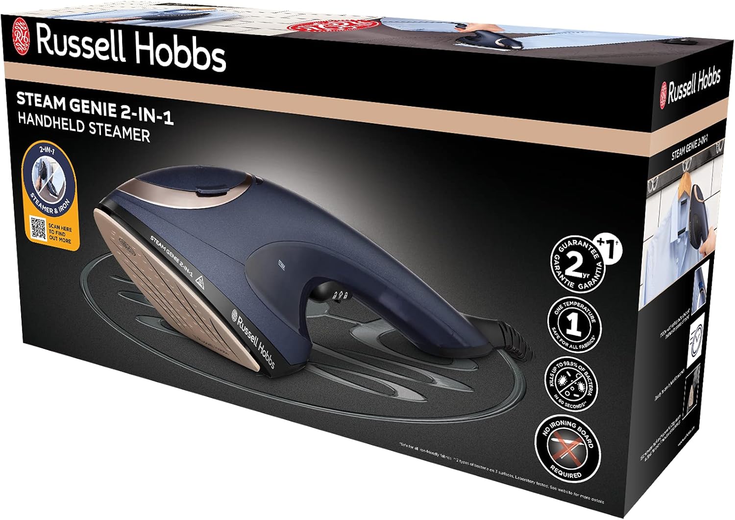 Thumbnail 7 de Russell Hobbs Steam Genie 2in1: Plancha y Vapor Vertical