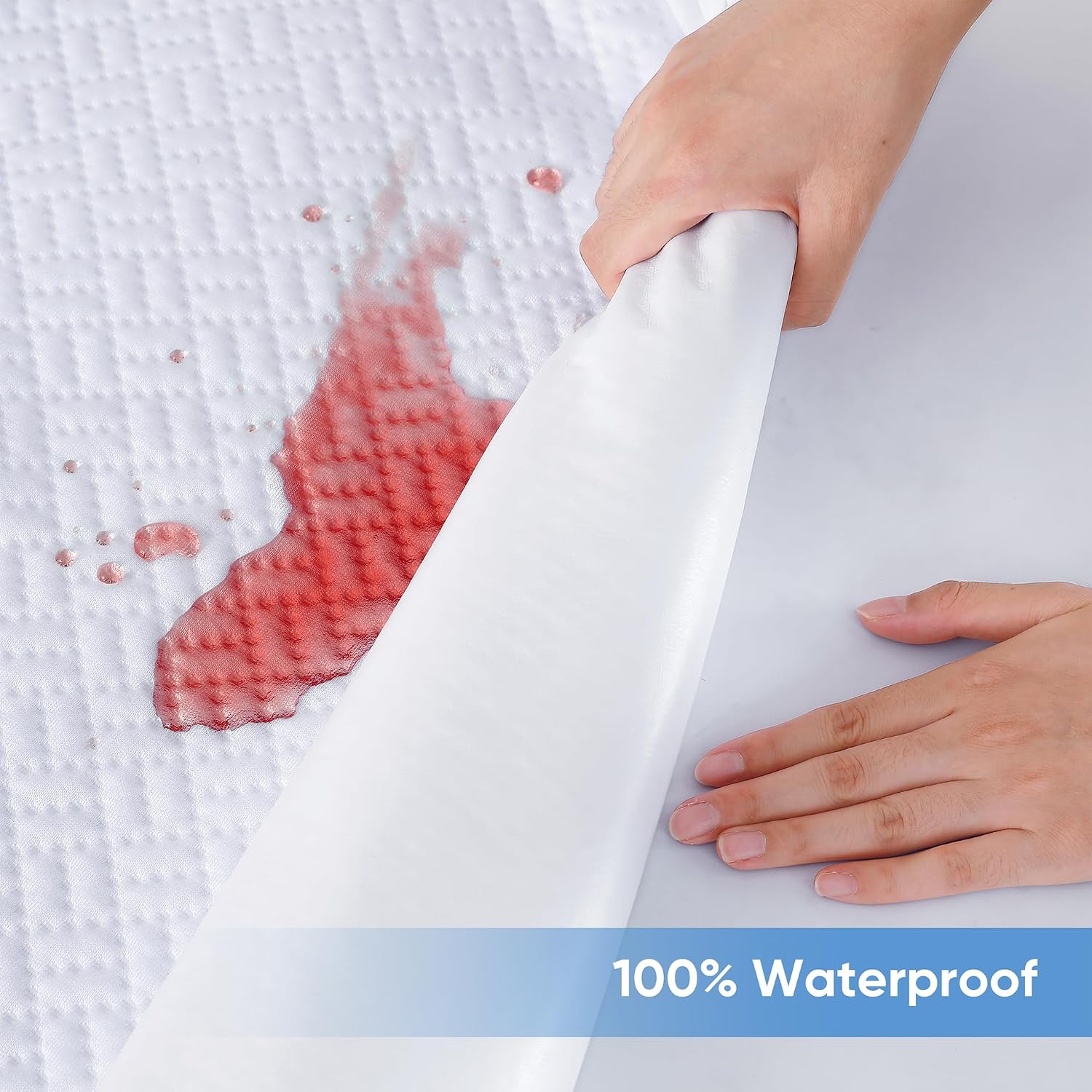 Thumbnail 1 de Cooling Waterproof Mattress Protector Queen