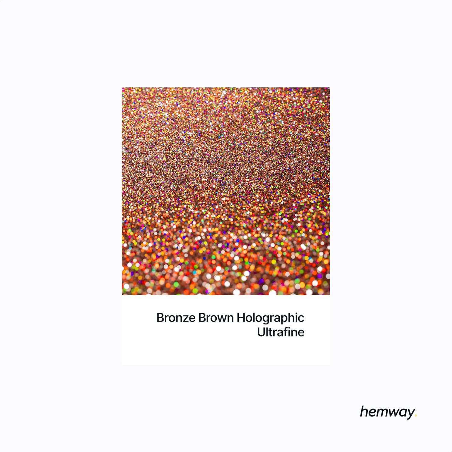 Thumbnail 1 de Hemway Ultra Sparkle Glitter – Bronze Brown Holographic (ultrafine, 100g) for crafts, makeup & nail art