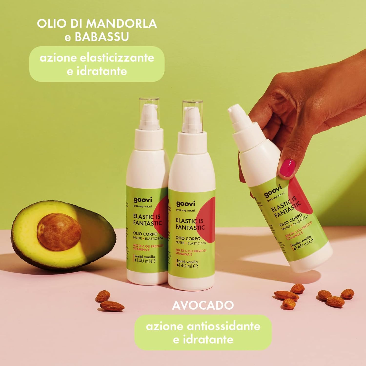 Thumbnail 2 de Goovi Elastic is Fantastic – Olio corpo a mix di 6 oli preziosi (140 ml), idrata e aiuta a prevenire le smagliature