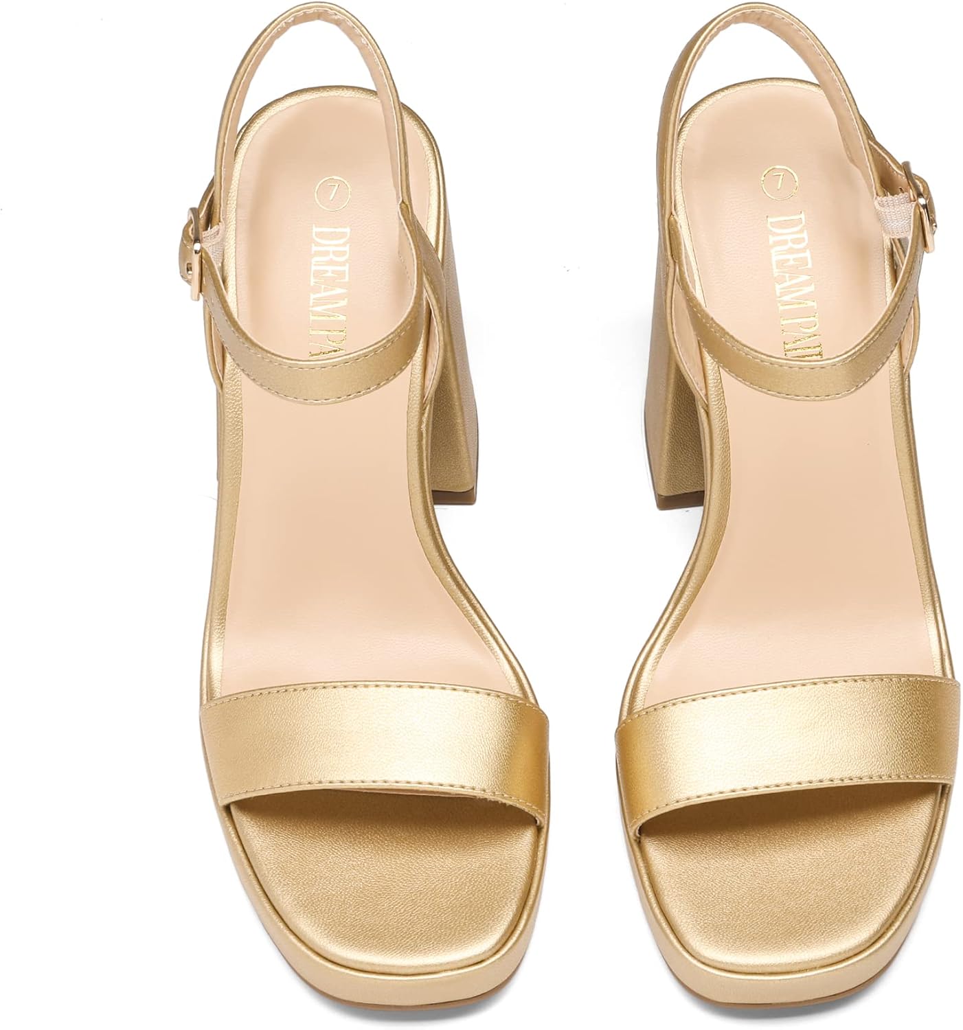 Thumbnail 4 de DREAM PAIRS Open Toe Platform Heels