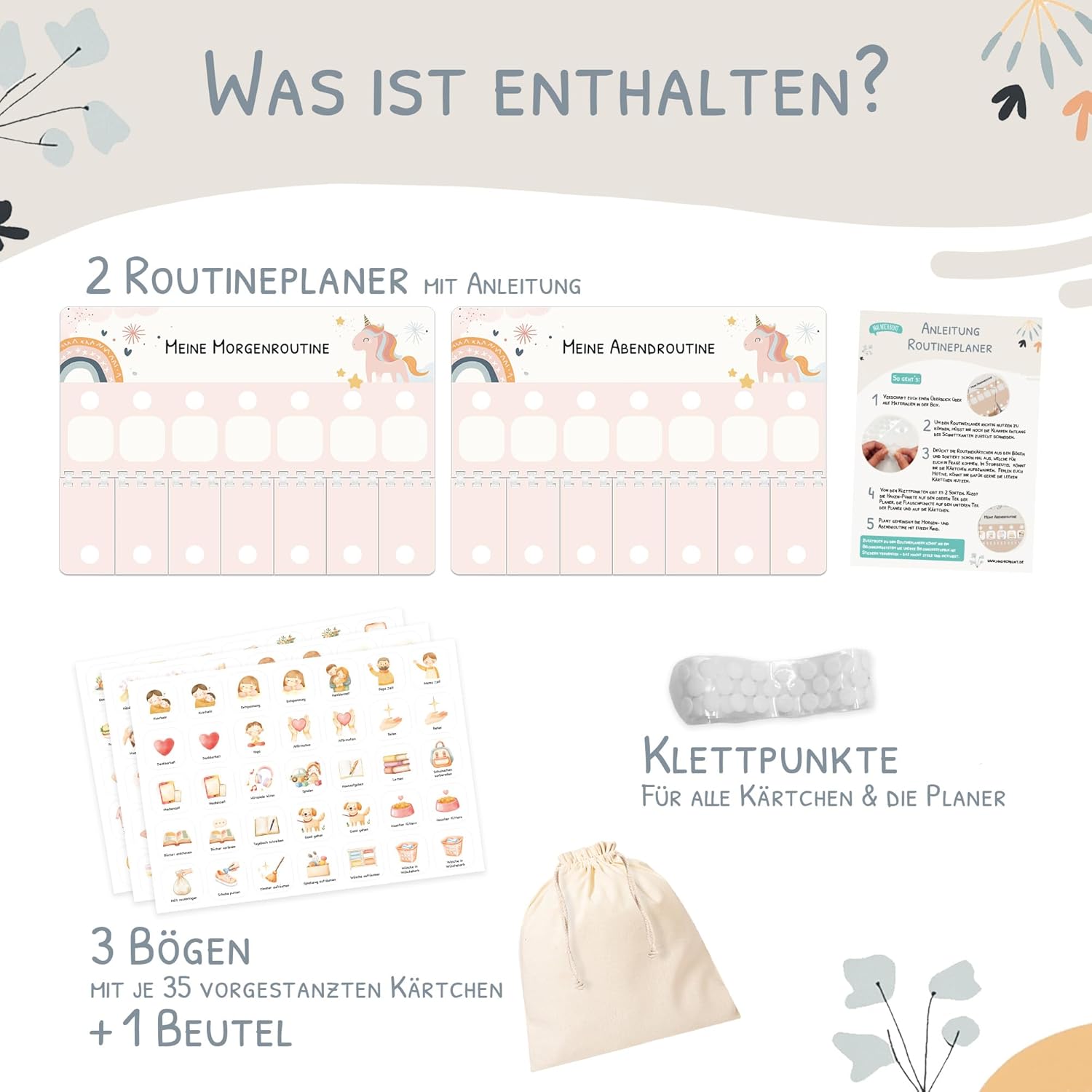 Detalle de Kinder Routineplaner 105 Symbolkarten