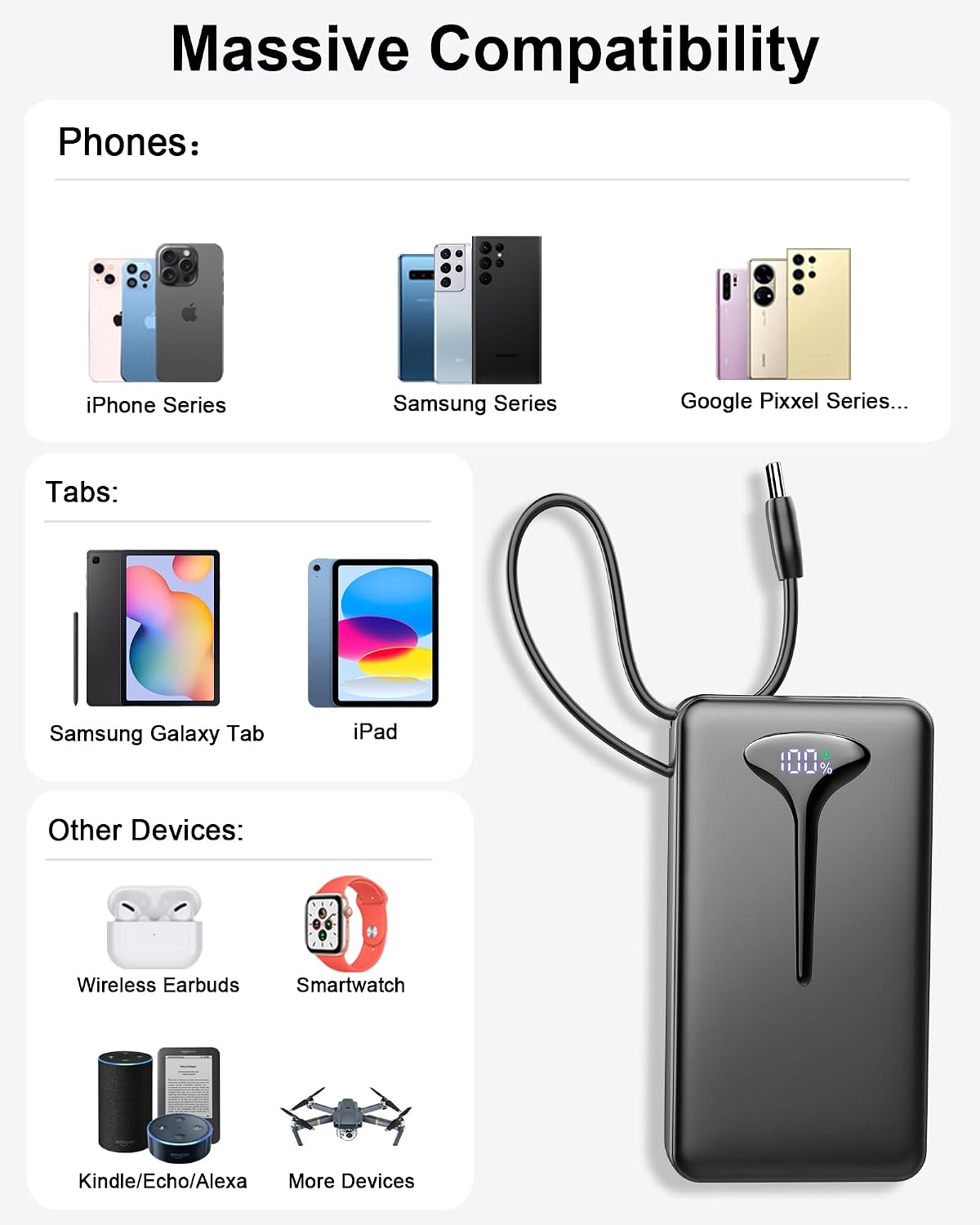 Thumbnail 6 de Fast 22.5W 10,000mAh Power Bank 192g