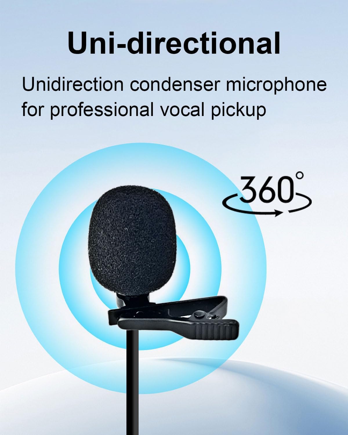 Detalle de SEYUGOPTI Lavalier Microphone with Mini XLR TA3F Plug