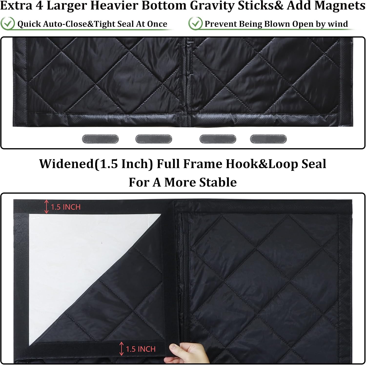 Thumbnail 6 de Odocovo Insulated Door Curtain 38 x 82 Inches