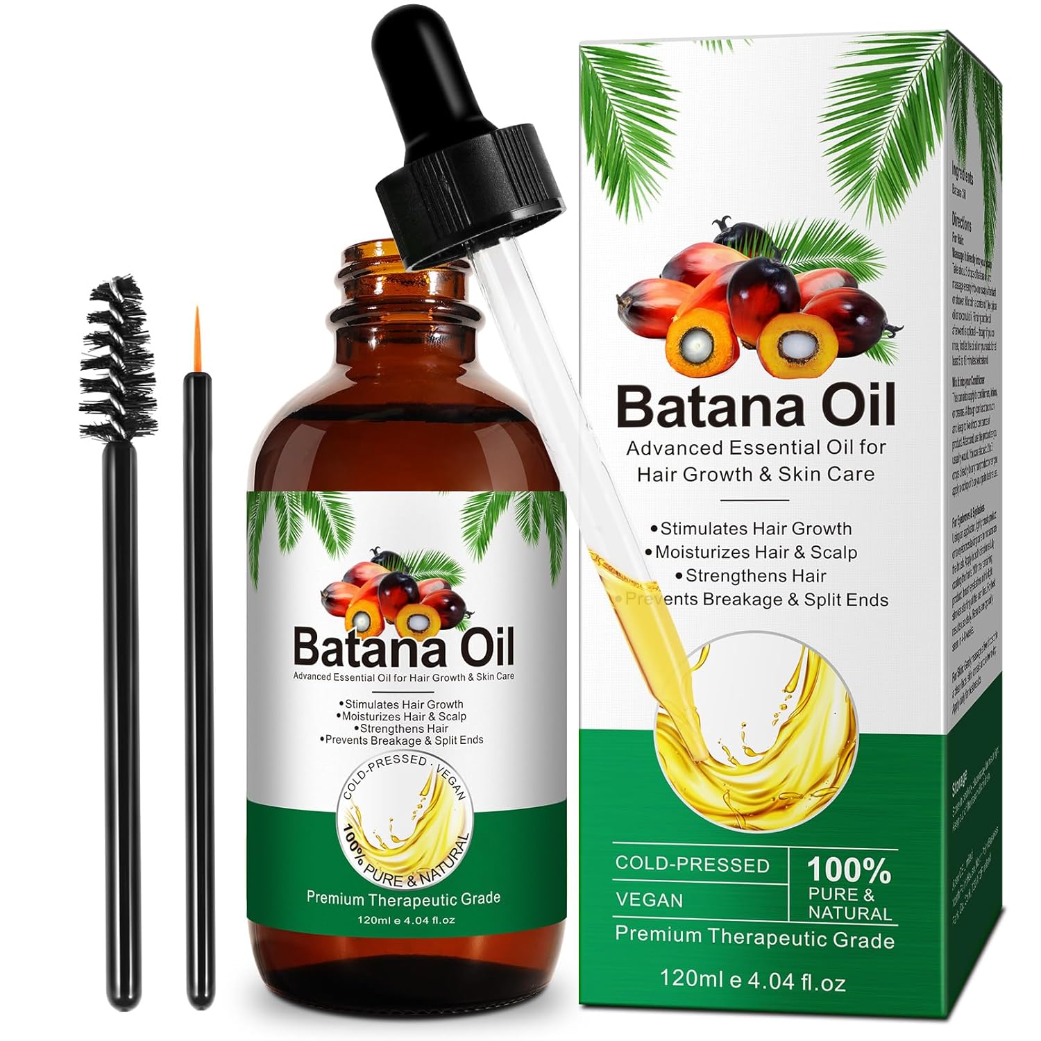 Batana Öl für Haare 120 ml – Kaltgepresstes Öl