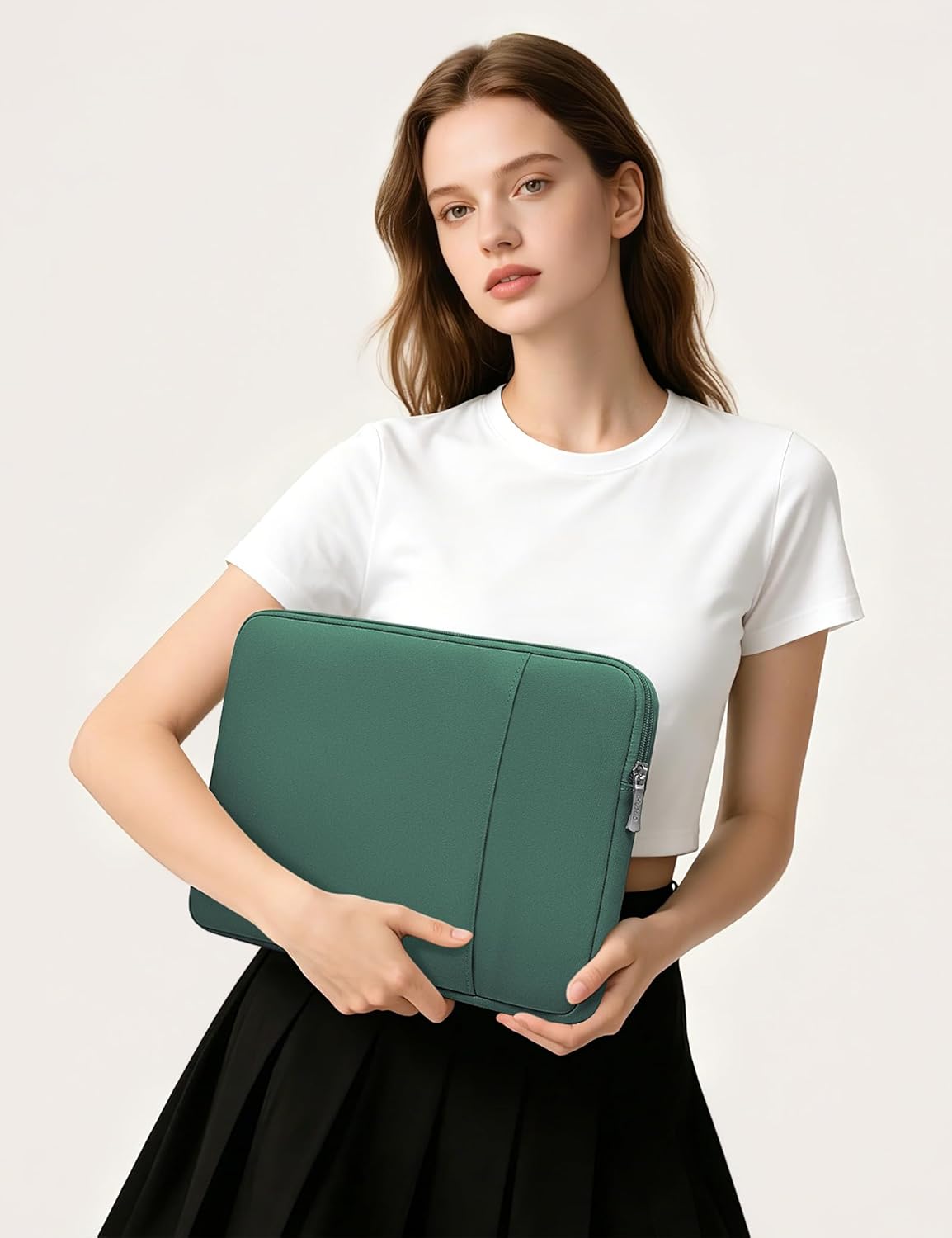 Thumbnail 6 de HYZUO 14-15 Inch Laptop Sleeve Bag Set for MacBooks and More — Jungle Green
