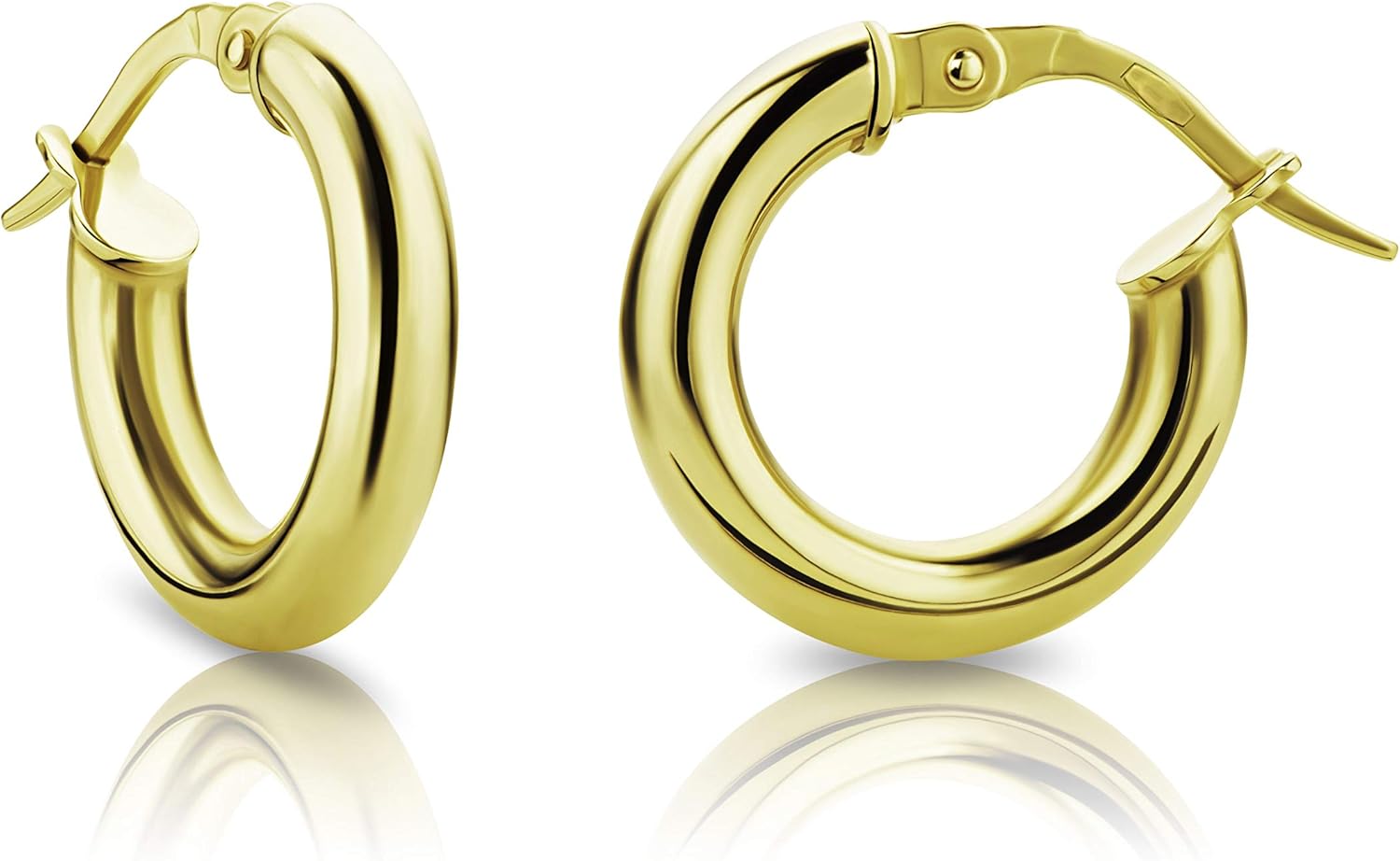 Thumbnail 1 de Orovi Boucles d'oreilles créoles en or jaune 18 carats (750) – élégance intemporelle