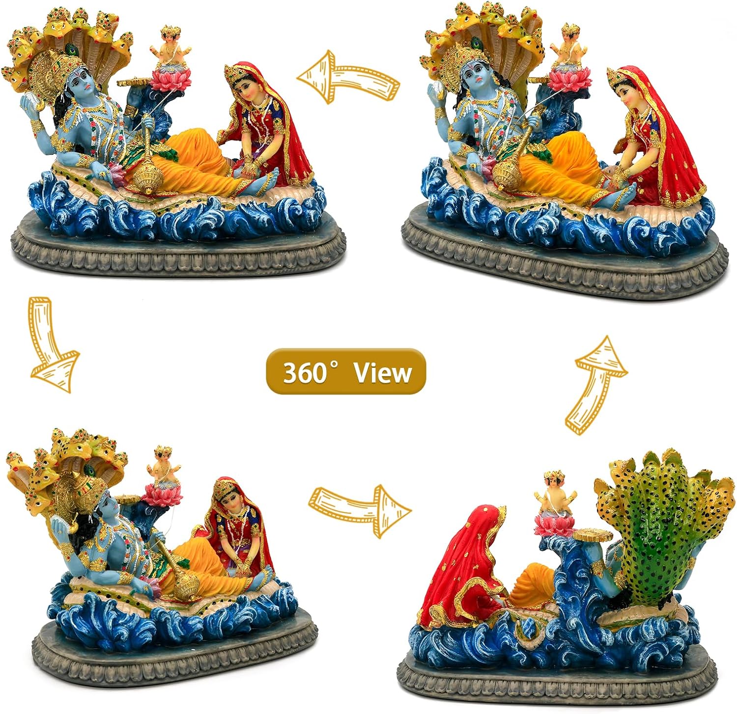 Thumbnail 1 de Statue Alikiki Vishnu 21 cm ⚜