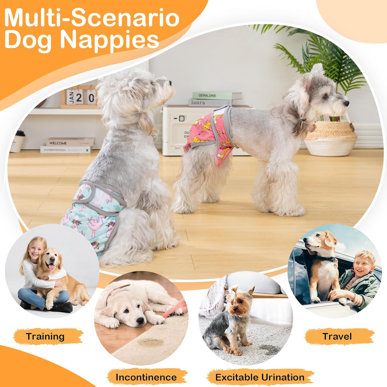 Thumbnail 6 de UFO PET Dog Period Heat Pants for Season Incontinence – X Large (3 Pack)