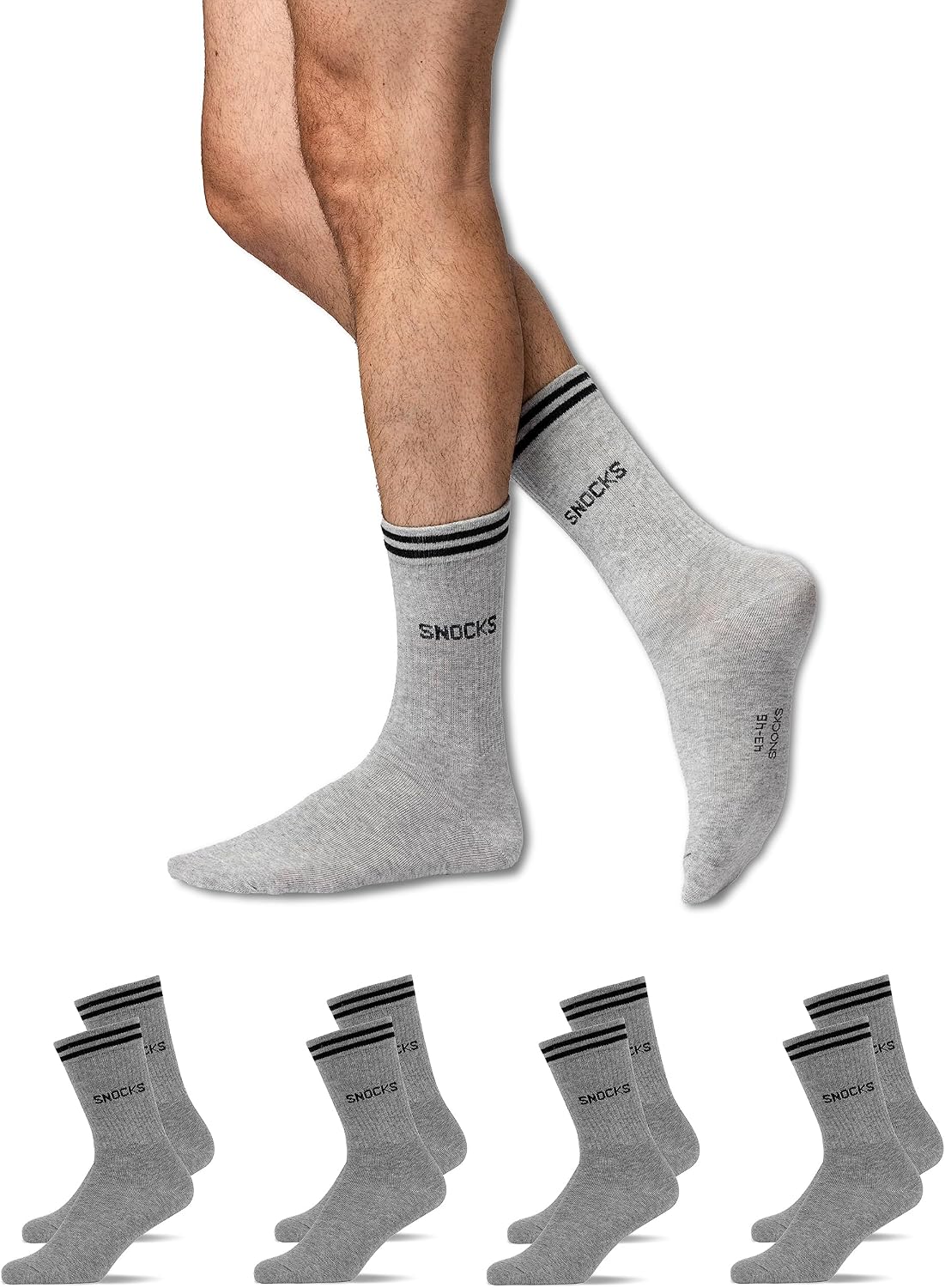 Detalle de Snocks Retro Socken aus Bio Baumwolle 4 Paar