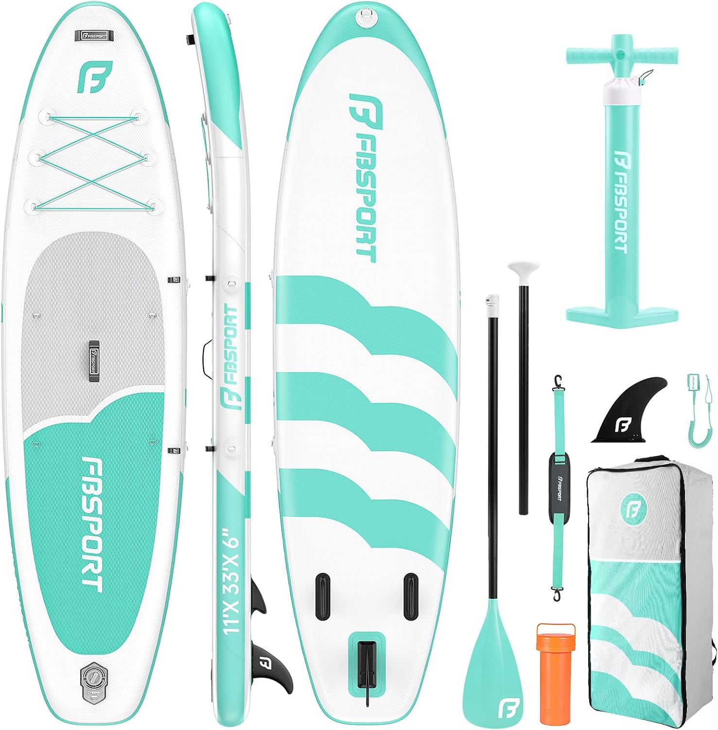 Thumbnail 6 de FBSPORT Tavola SUP Gonfiabile Adulti 335 cm — Set completo per surf, yoga e viaggi