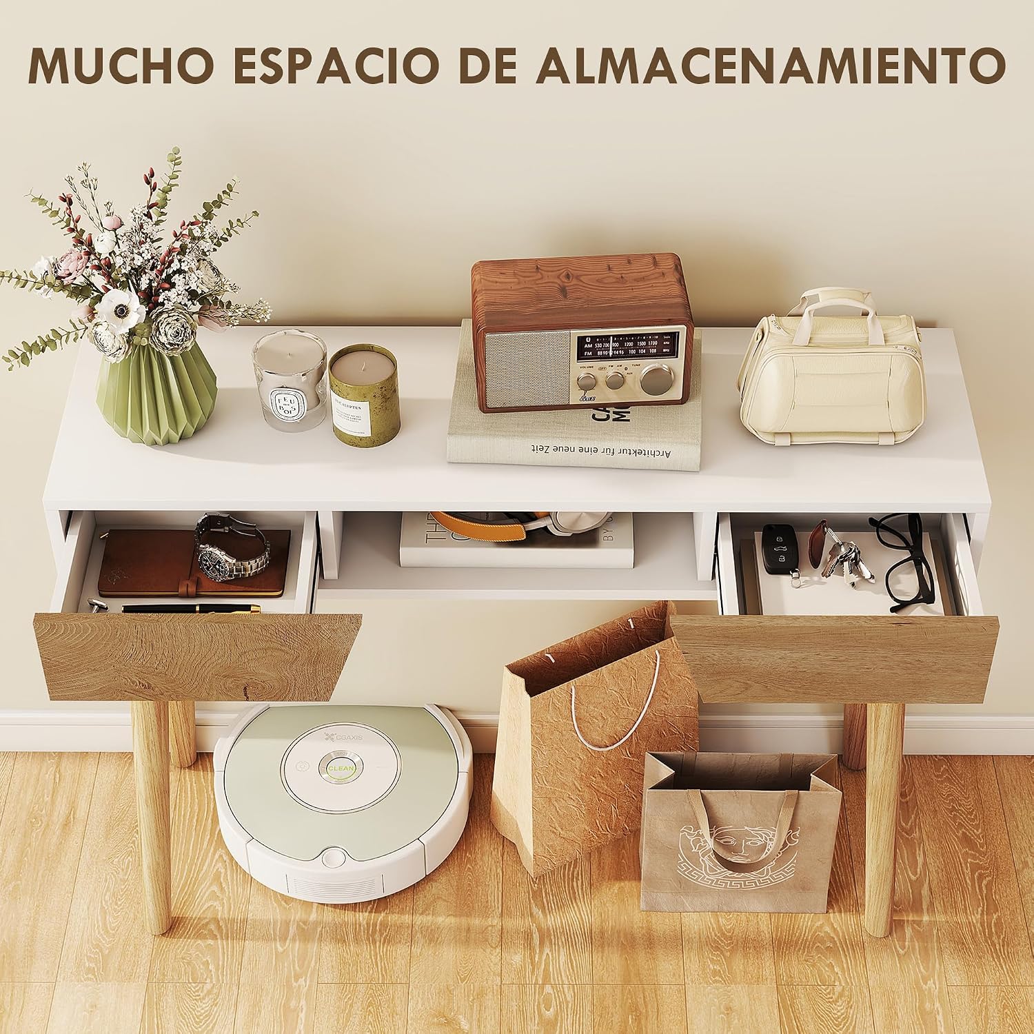 Thumbnail 3 de HOMCOM Mesa de Consola Estrecha 100x30x75 cm