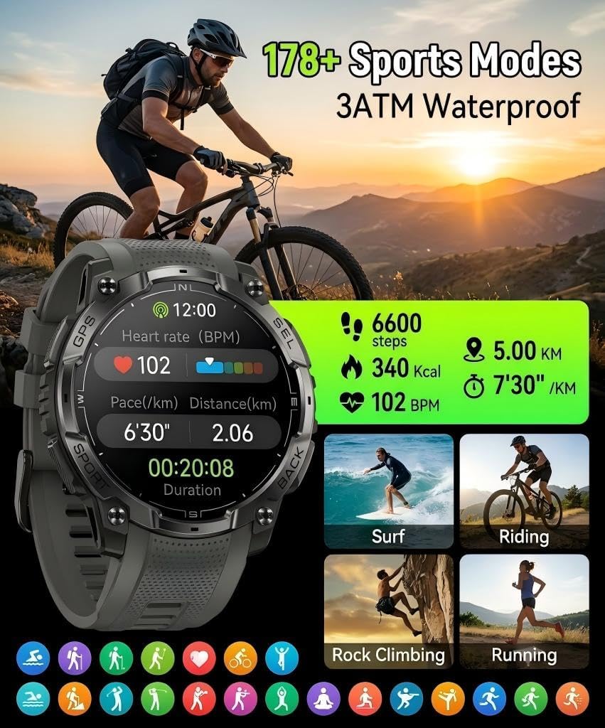 Detalle 2 de SOUYIE Smartwatch 1.43-inch AMOLED