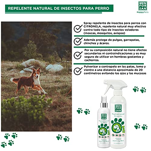 Thumbnail 4 de MENFORSAN Repelente Natural de Insectos con Citronela 500 ml – Pack de 2 Unidades para Perros