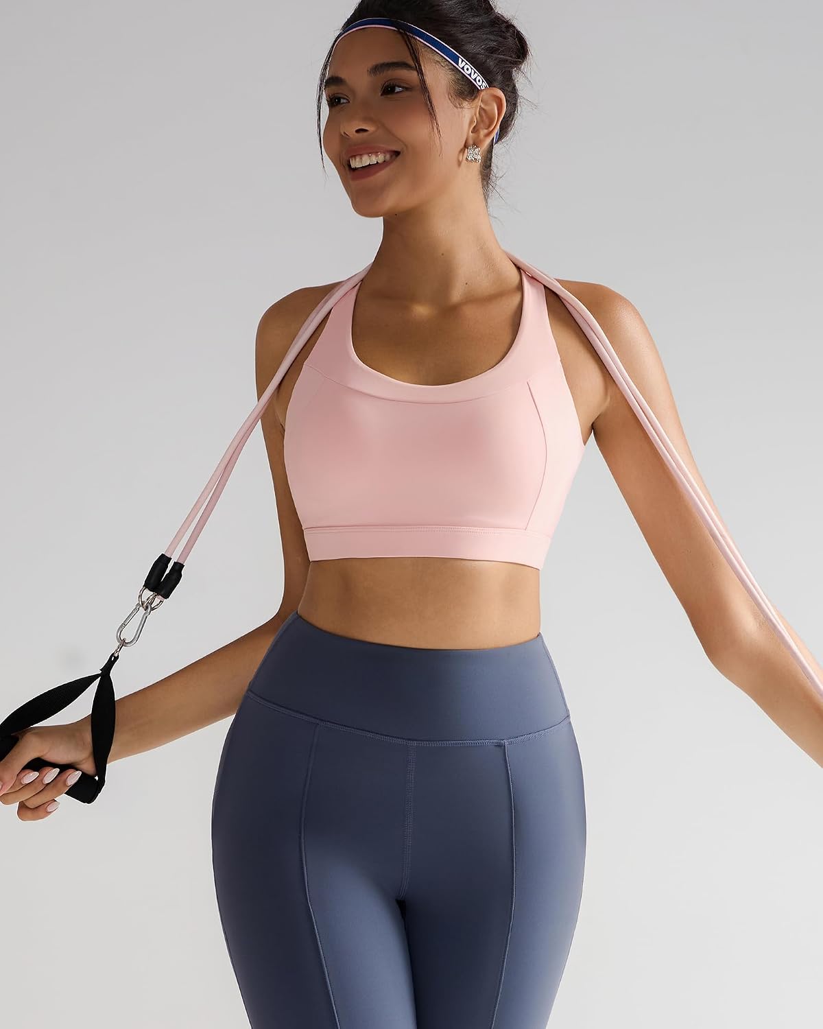 Detalle de RUNNING GIRL High-Impact Sports Bra with Sewn-In Pads